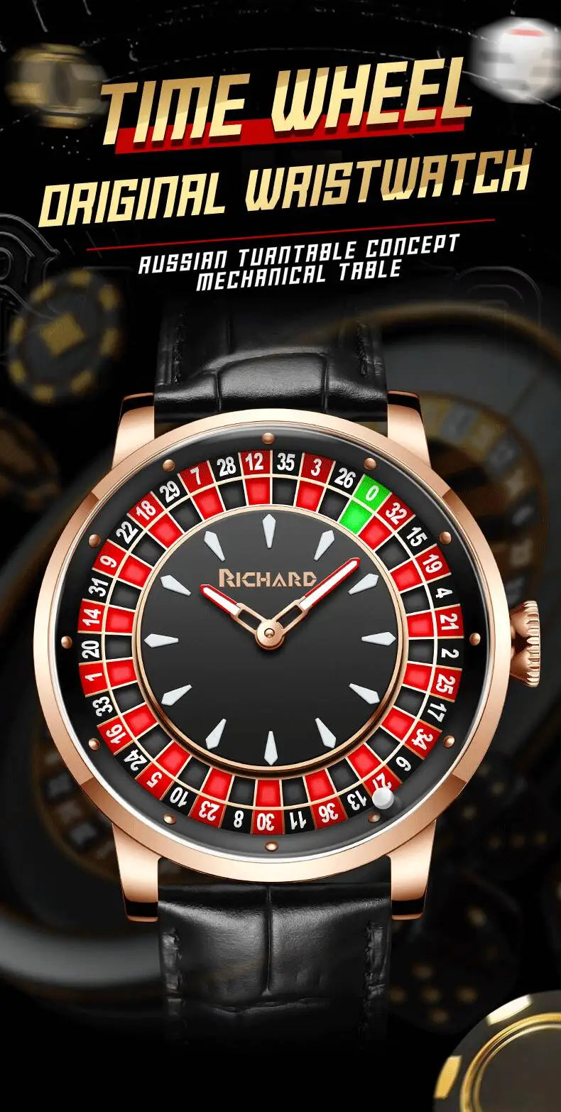 Richard Sapphire Glass NH35 Jacob & Co Betting Market Mens Mechanical Watches Watch Men Top Brands Luxury Wheel Turning Watches