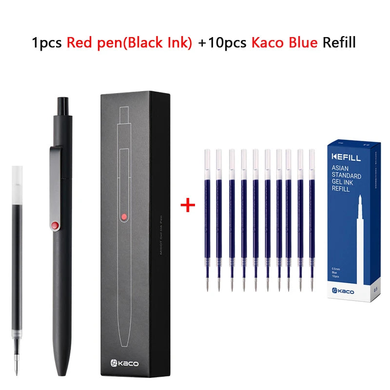 KACO 0.5mm MIDOT Gel Ink Pens, Quick-drying Press Smooth Writing Pen, High Volume for Taking Exams Grading Homework Doing Papers