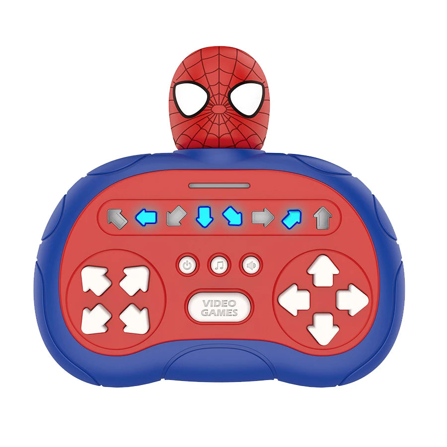 Quick Push Game Pop Up Fidget Bubble Electronic Pop it Pro Game Pikachu Stitch Spider Man  Light AntiStress Toys For Kids Gift