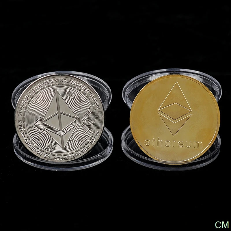 Creative Ethereum Coin Ethereum Art Collection Physical Commemorative Coin Collectibles