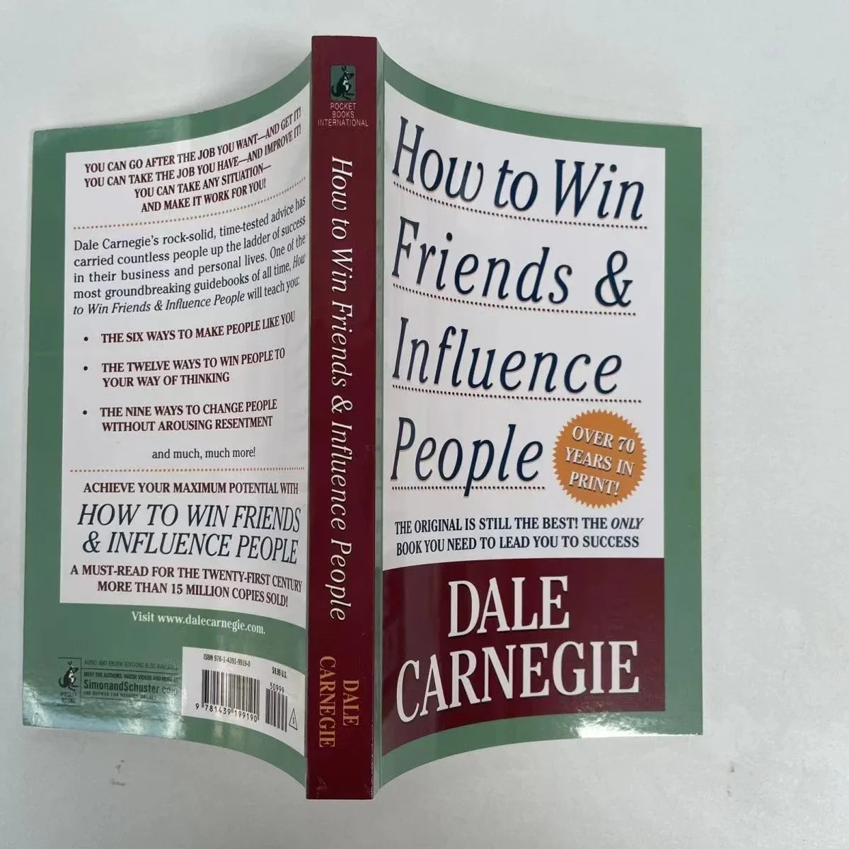 How To Win Friends & Influence People By Dale Carnegie Interpersonal Communication Skills Self-improvement Reading Book Fo Adult