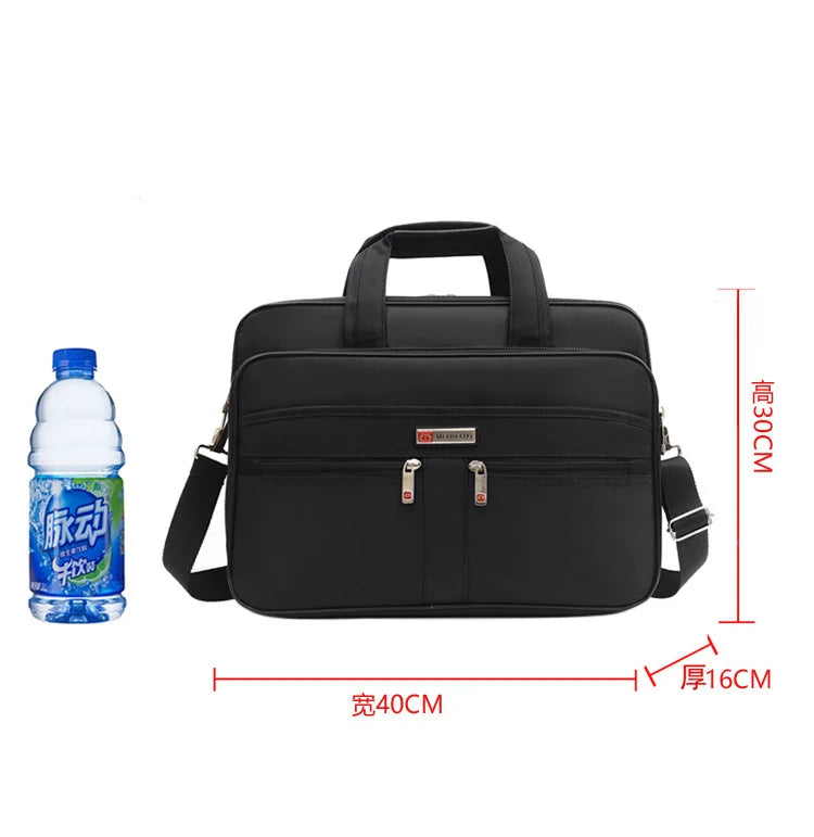 Simple Tote Men Business Briefcase Handbag For 15 Inch Laptop Bags Large Capacity Shoulder Bags Travel Notebook Messenger Bag