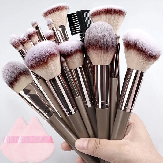 Professional 3-20Pcs Makeup Brush Set Super soft detail Blush highlighter Foundation Concealer Eyeshadow Brush Women Beauty Tool