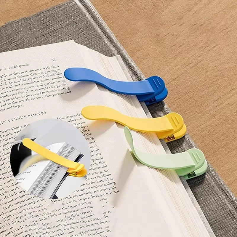 3 Pcs/Set Silicone Bookmark Automatically Follows Page Book Accessories For Reading Lovers Office Stationery School Supplies