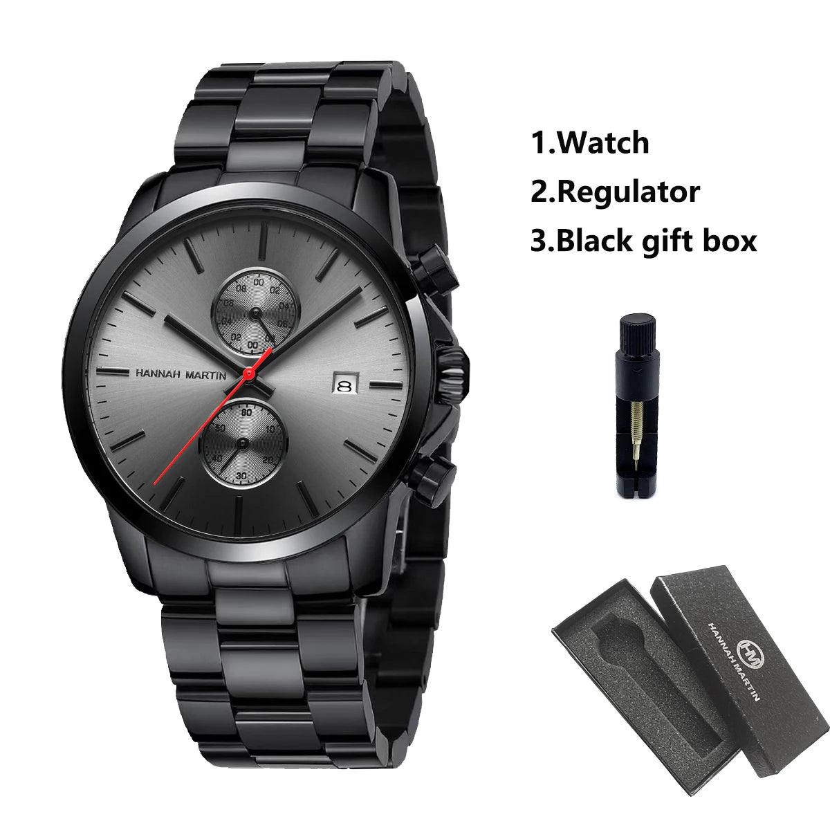 Top Men Watch Brand Business Style Stainless Steel Fashion Waterproof Sports Multifunctional Quartz Wristwatch Relogio Masculino