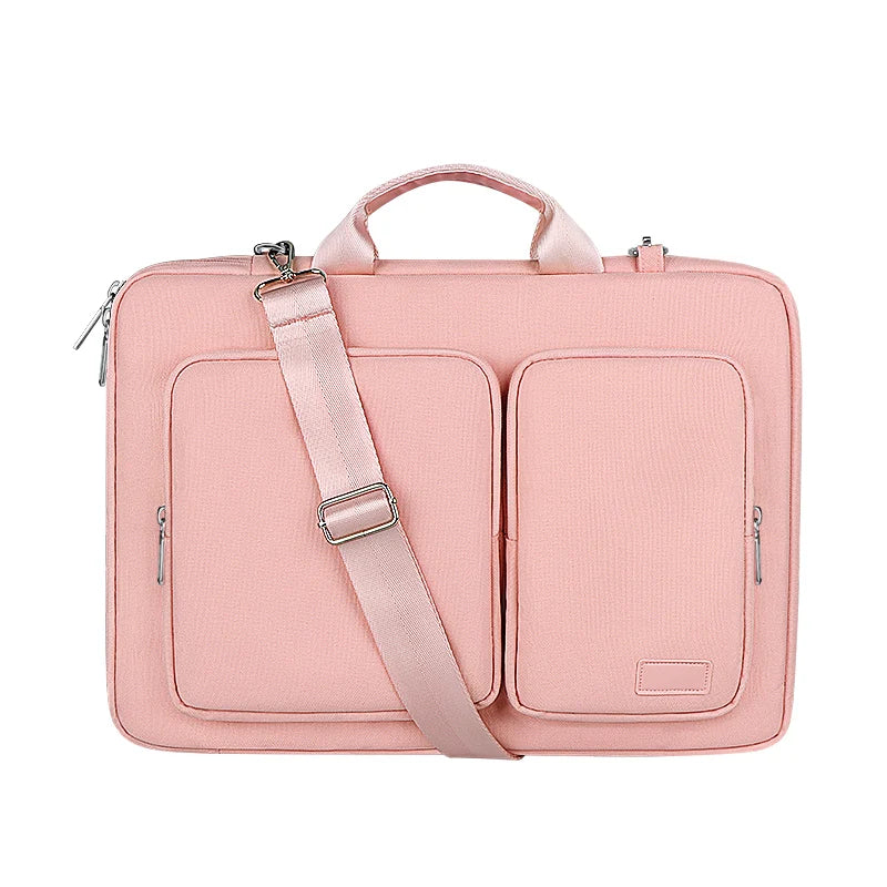 Hot13.3/14/15.6/16 Inch Women Shockproof Laptop Bag Notebook Case Sleeve For Macbook Air Pro Hp13 15 Business Shoulder Briefcase