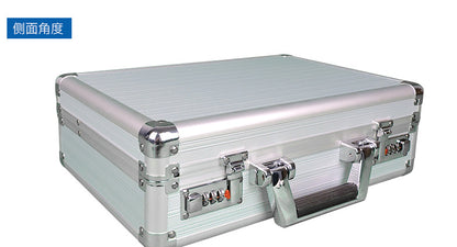 Aluminum alloy Combination lock Portable case Document storage box Data sorting Portable  safe box  mini money safe