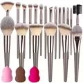 Professional 3-20Pcs Makeup Brush Set Super soft detail Blush highlighter Foundation Concealer Eyeshadow Brush Women Beauty Tool