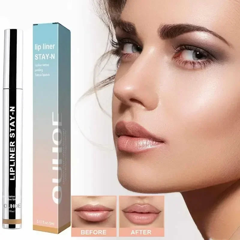 Peel Off Lip Liner Waterproof Long Lasting Liquid Lip Stick Non- Stick Lip Liner Moisturizing Tear Off Lipliner Stain Lip Care