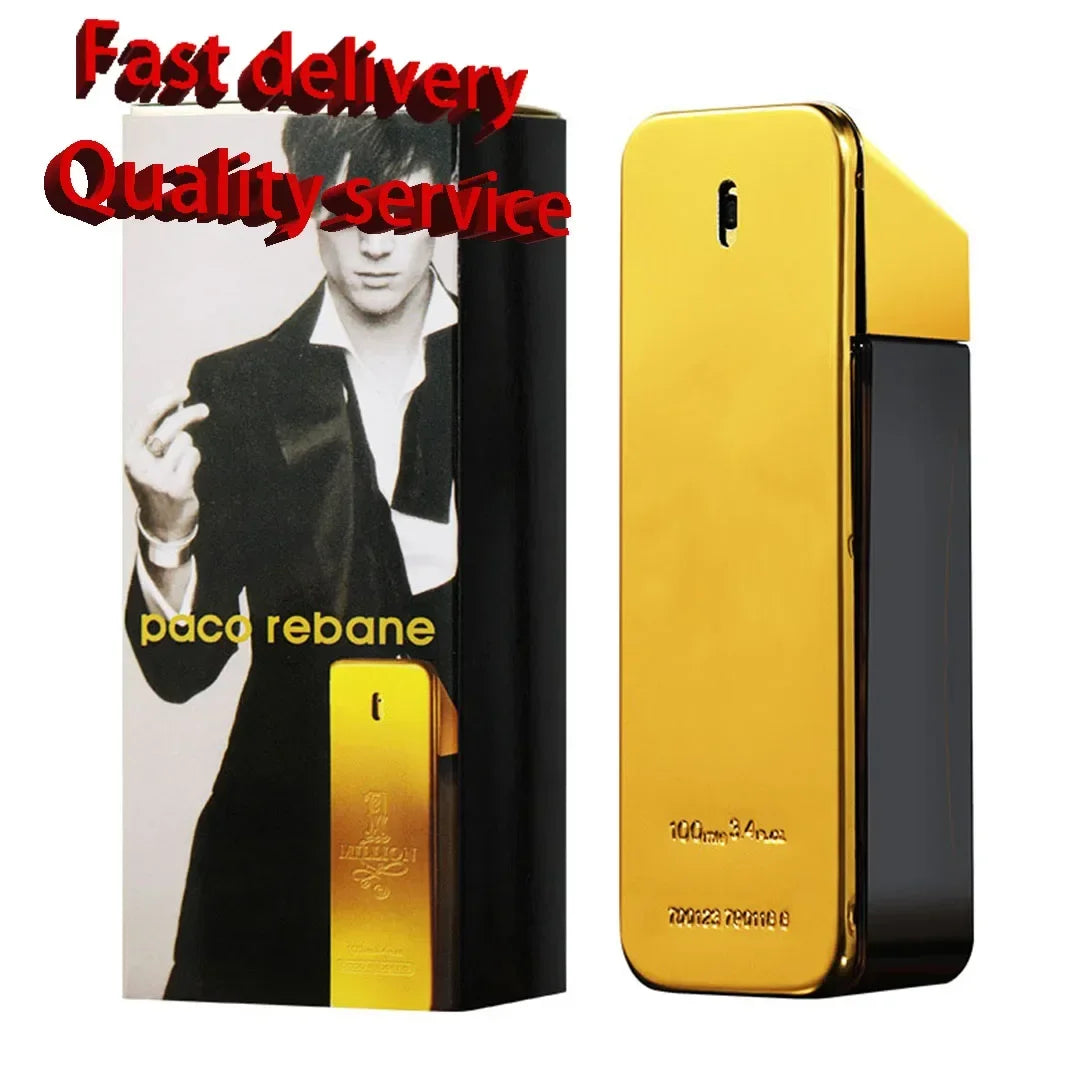 100ml Original Million Gold Hombre Perfume Lasting Strong Masculine Men Taste Strong Spicy Pheromone Cologne Body Spray Cologne