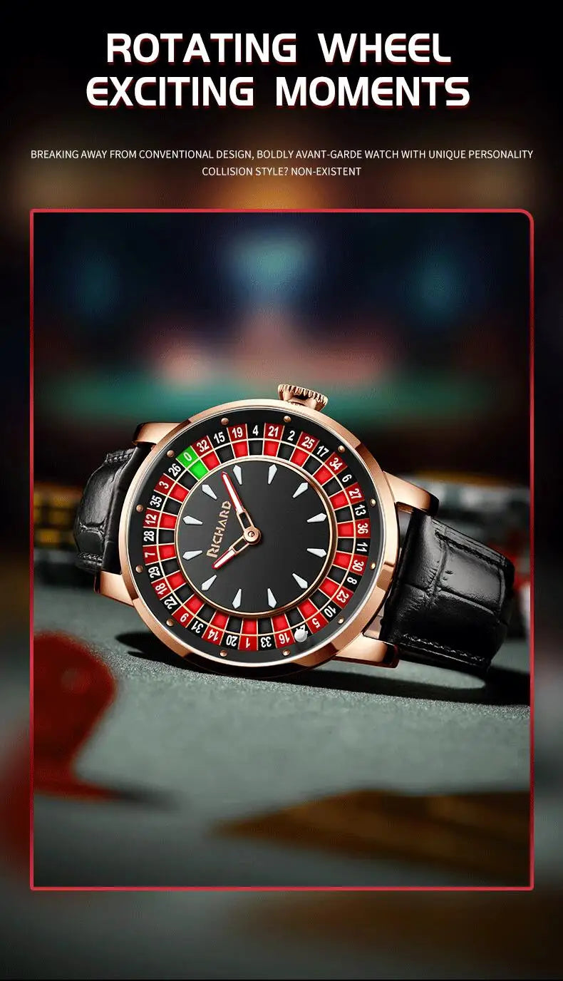 Richard Sapphire Glass NH35 Jacob & Co Betting Market Mens Mechanical Watches Watch Men Top Brands Luxury Wheel Turning Watches