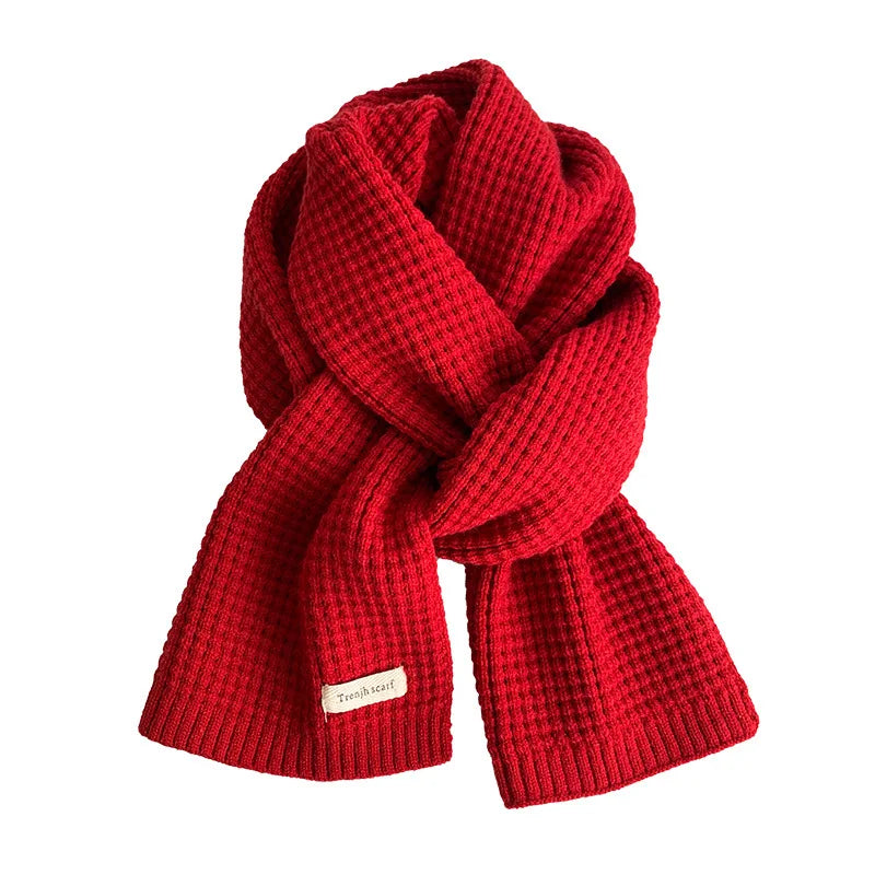 Ankela Red Scarf, Red Christmas Scarf, Winter Hot, 2024 New Style, Imitation Cashmere, Winter Warmth