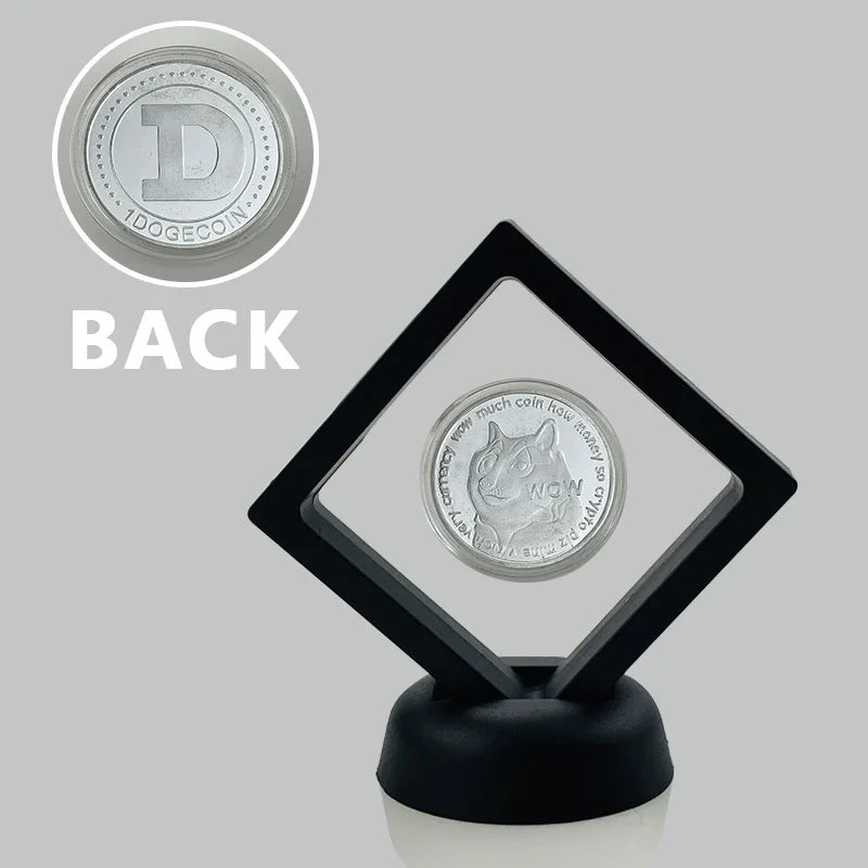 New Product Commemoration Coin Dogecoin Ethereum BNB TRX Ripple Cardano Crypto Bitcoin Litecoin Cryptocurrency With Nice Stand