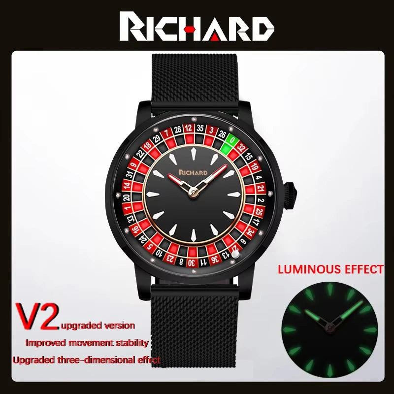 Richard Sapphire Glass NH35 Jacob & Co Betting Market Mens Mechanical Watches Watch Men Top Brands Luxury Wheel Turning Watches