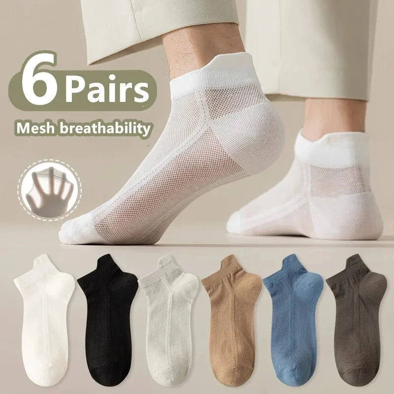 5 Pairs Of Men's Socks, Autumn And Winter Vintage Fun Fashion Athletic Socks, Sports Trend Socks