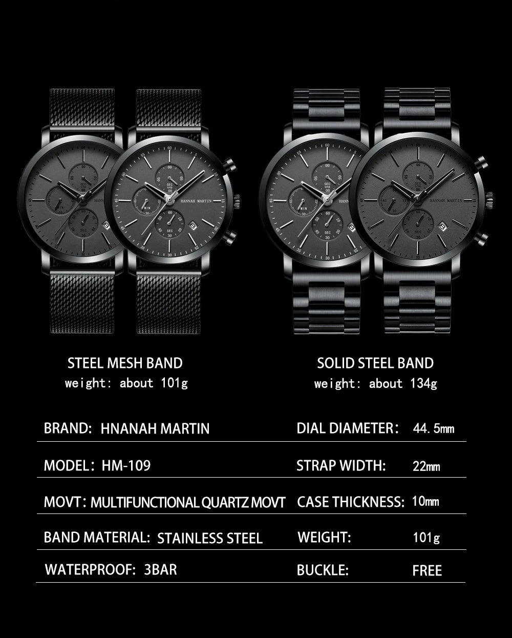 Top Men Watch Brand Business Style Stainless Steel Fashion Waterproof Sports Multifunctional Quartz Wristwatch Relogio Masculino