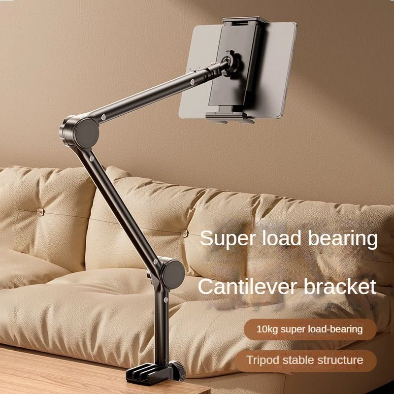 Powerful Clip Bed Desktop Mobile Phone Holder Foldable Lazy Bedside Tablets Bracket Stands Clamp for iPhone for iPad Air Pro Min