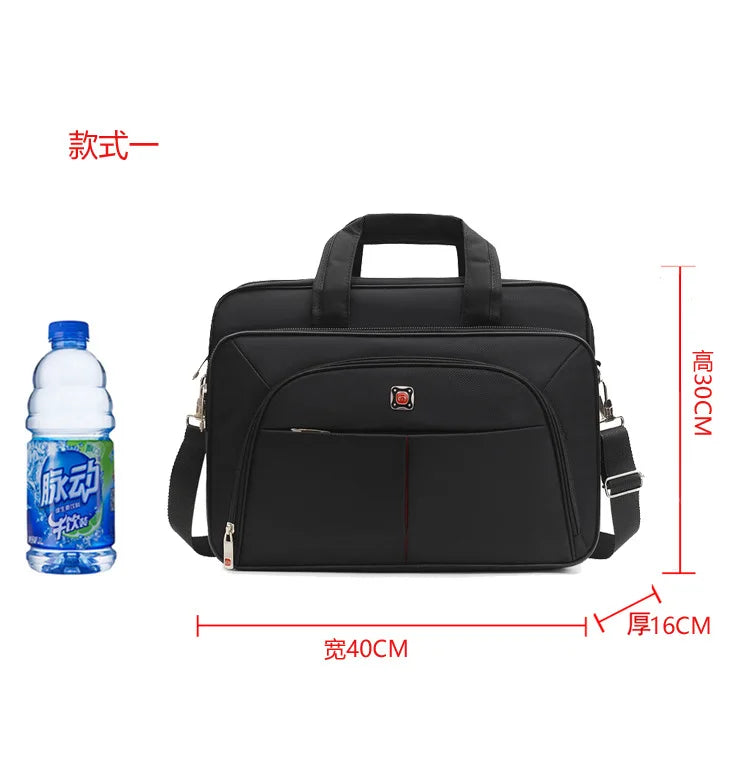 Simple Tote Men Business Briefcase Handbag For 15 Inch Laptop Bags Large Capacity Shoulder Bags Travel Notebook Messenger Bag