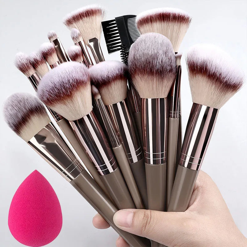 Professional 3-20Pcs Makeup Brush Set Super soft detail Blush highlighter Foundation Concealer Eyeshadow Brush Women Beauty Tool