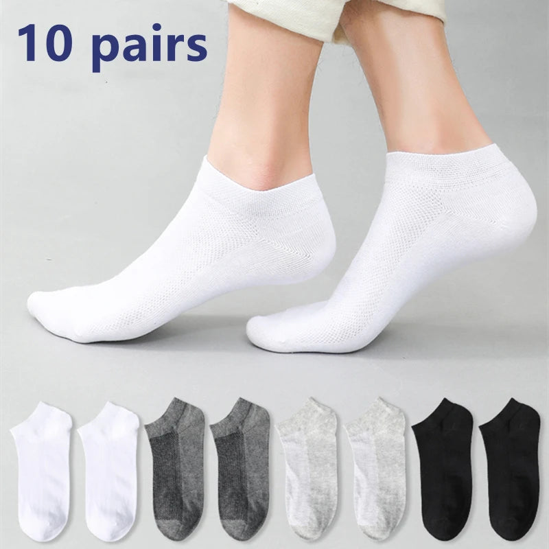 5 Pairs Of Men's Socks, Autumn And Winter Vintage Fun Fashion Athletic Socks, Sports Trend Socks