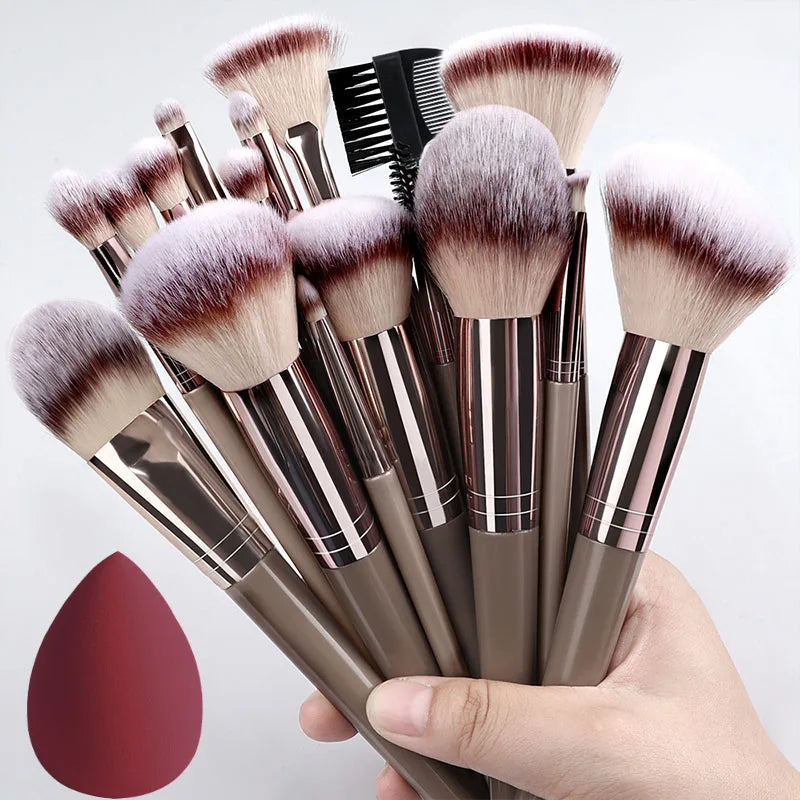 Professional 3-20Pcs Makeup Brush Set Super soft detail Blush highlighter Foundation Concealer Eyeshadow Brush Women Beauty Tool