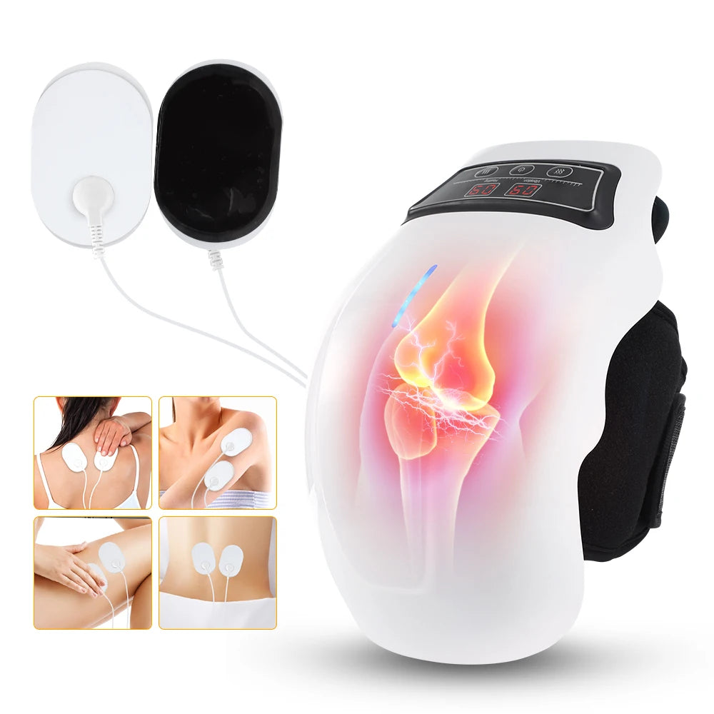 Electric Knee Temperature Massage Heated Vibration Massage Instrument Knee Pad Hot Compress Leg Joint Brace