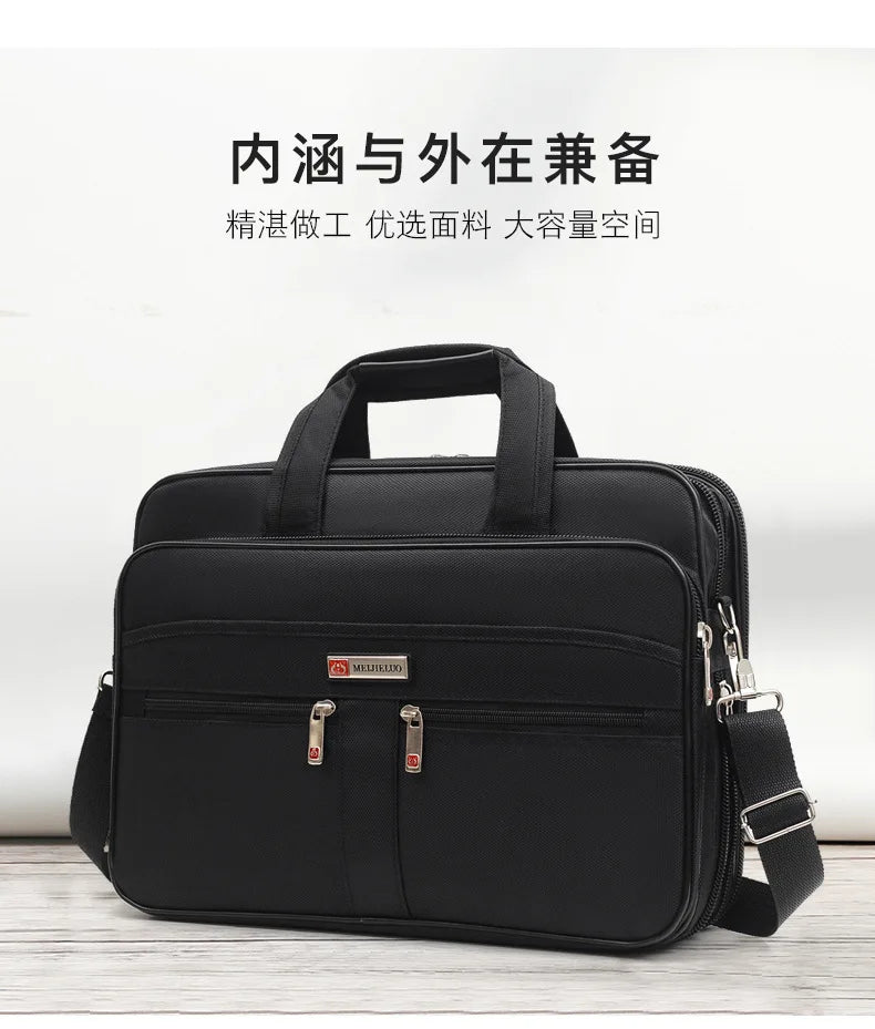 Simple Tote Men Business Briefcase Handbag For 15 Inch Laptop Bags Large Capacity Shoulder Bags Travel Notebook Messenger Bag