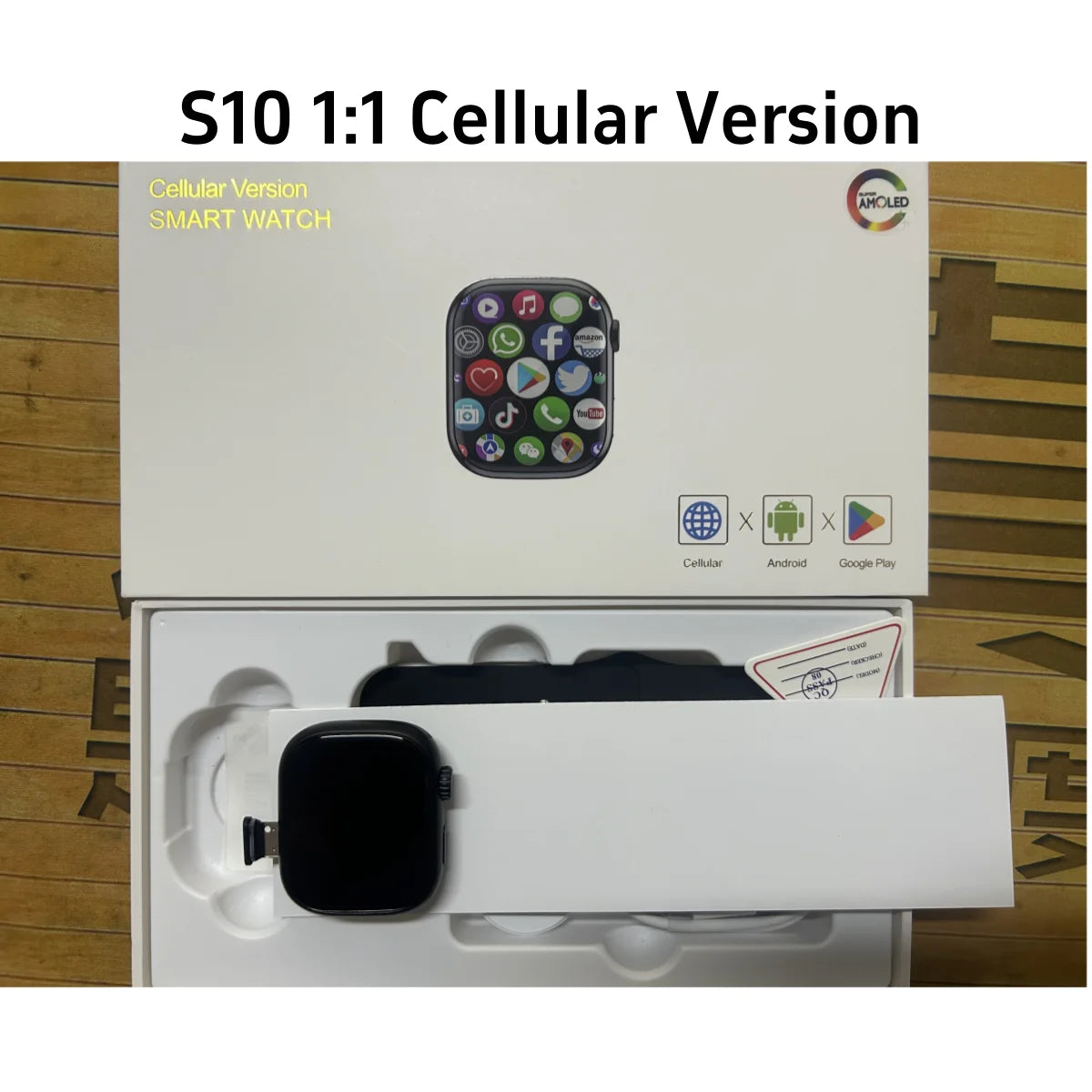 S10 Smart Watch 10 Series 5G Sim Card Android 10.0 Watch 2.29 inch Amoled Large Screen GPS WIFI Ultra thin body Smartwatch Adult