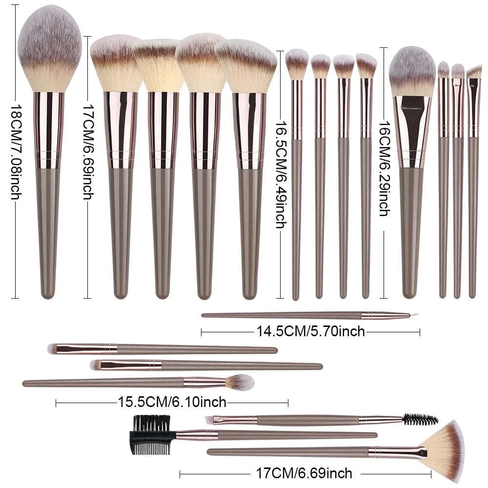 Professional 3-20Pcs Makeup Brush Set Super soft detail Blush highlighter Foundation Concealer Eyeshadow Brush Women Beauty Tool