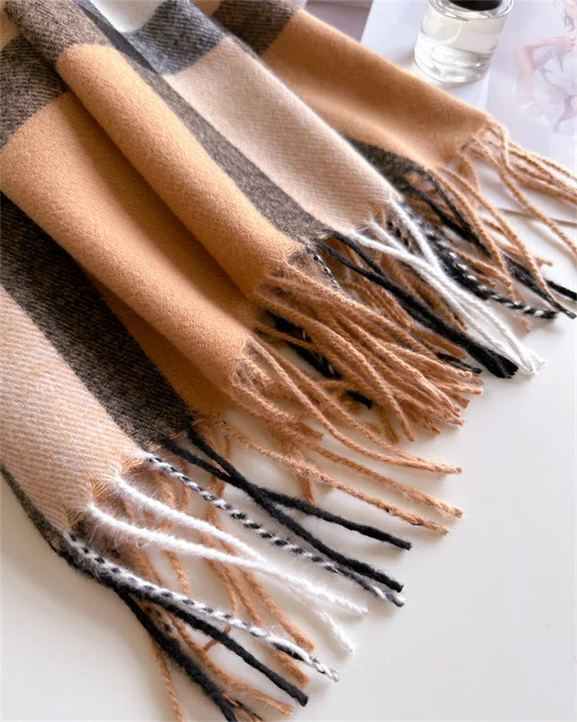 65*200cm Fashion Luxury Brand Women Scarf Cashmere Shawl Winter Warm Outdoor Pashmina Scarves Wrap Lady Decorate Neckerchief