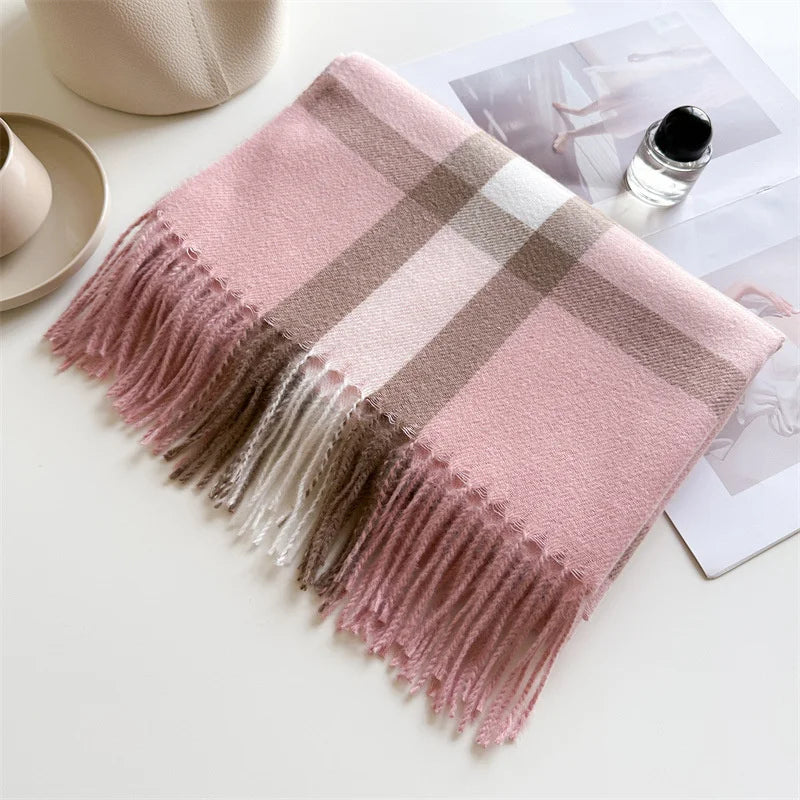 65*200cm Fashion Luxury Brand Women Scarf Cashmere Shawl Winter Warm Outdoor Pashmina Scarves Wrap Lady Decorate Neckerchief