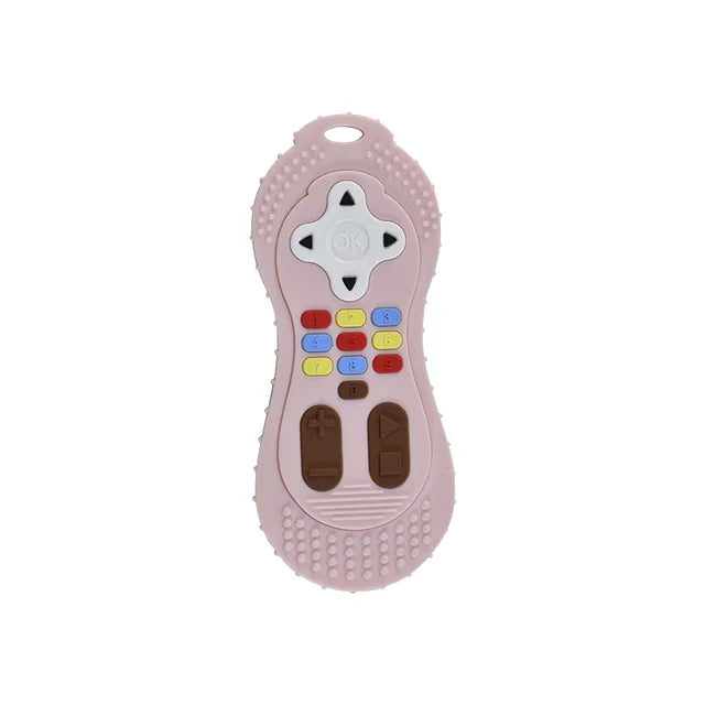 TYRY.HU 1Pc Baby Silicone Teether Toys Remote Control Shape Teether Rodent Gum Pain Relief Teething Toy Kids Sensory Educational