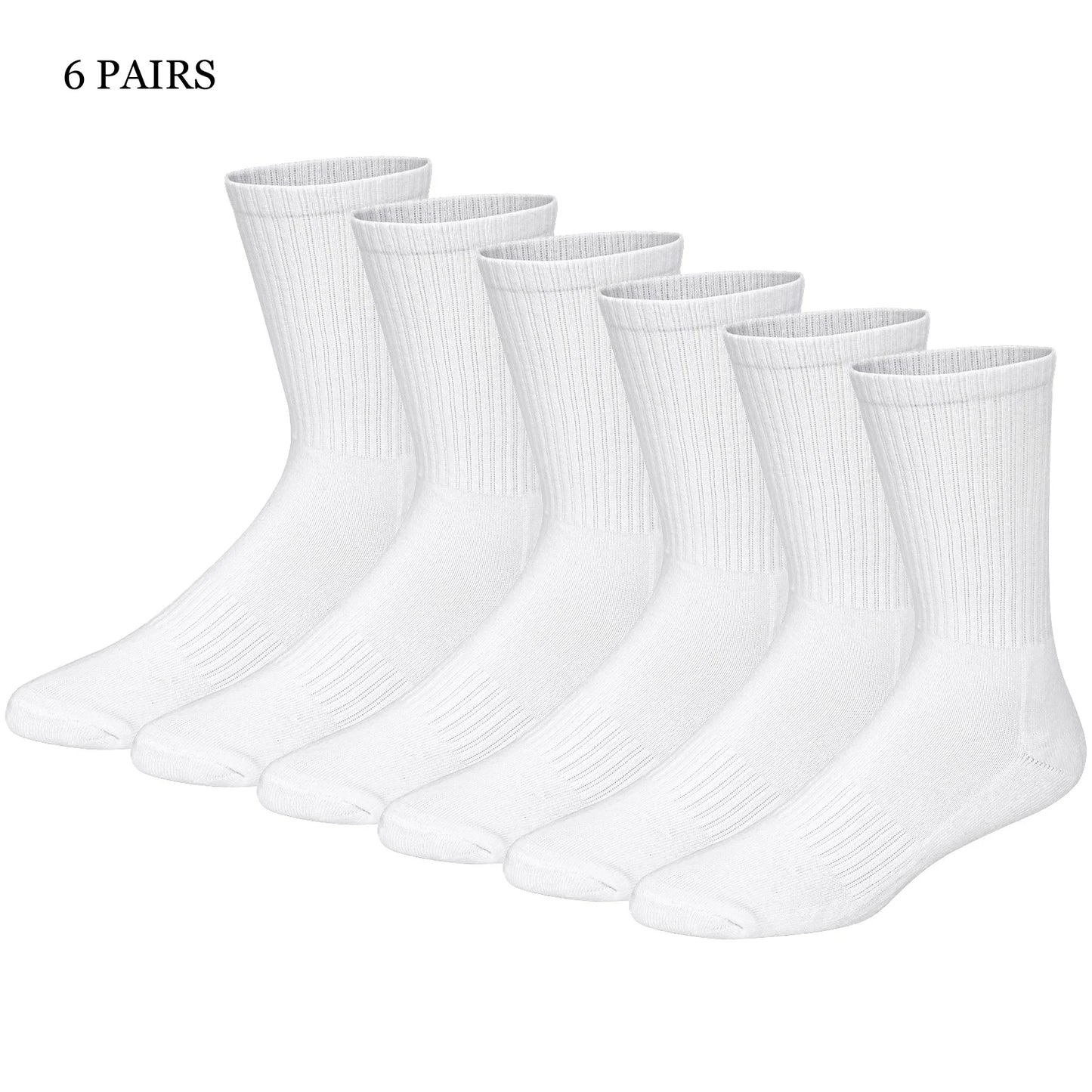 Match-Up Men's sport crew terry socks athletic socks (6 PAIRS)