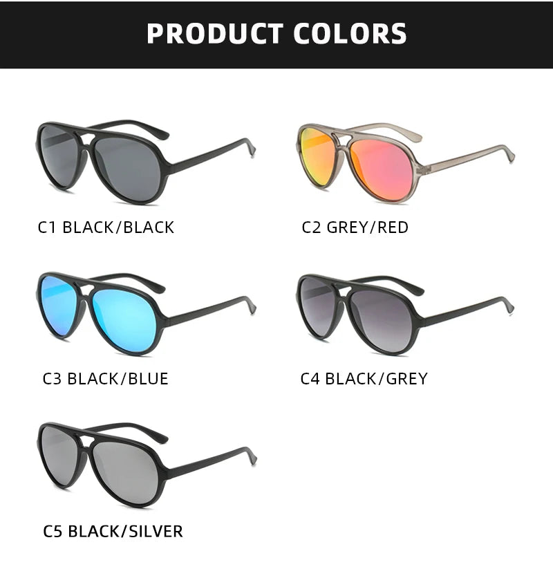 Classic Pilot Polarized Sunglasses Men Women Retro Small Aviation Sun Glasses For Male Female Fashion UV400 Driving Shades