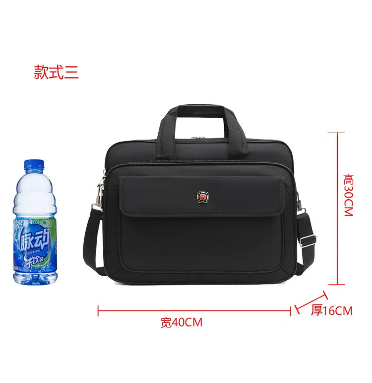 Simple Tote Men Business Briefcase Handbag For 15 Inch Laptop Bags Large Capacity Shoulder Bags Travel Notebook Messenger Bag