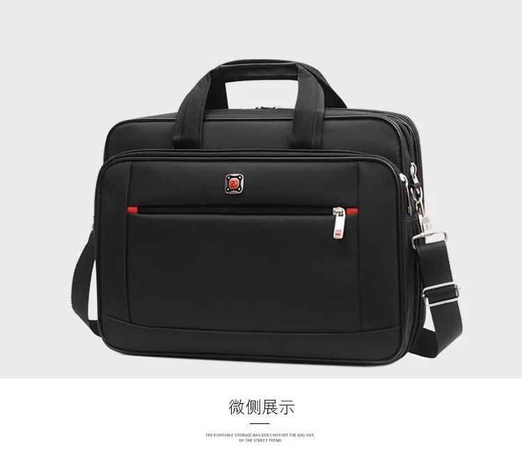 Simple Tote Men Business Briefcase Handbag For 15 Inch Laptop Bags Large Capacity Shoulder Bags Travel Notebook Messenger Bag