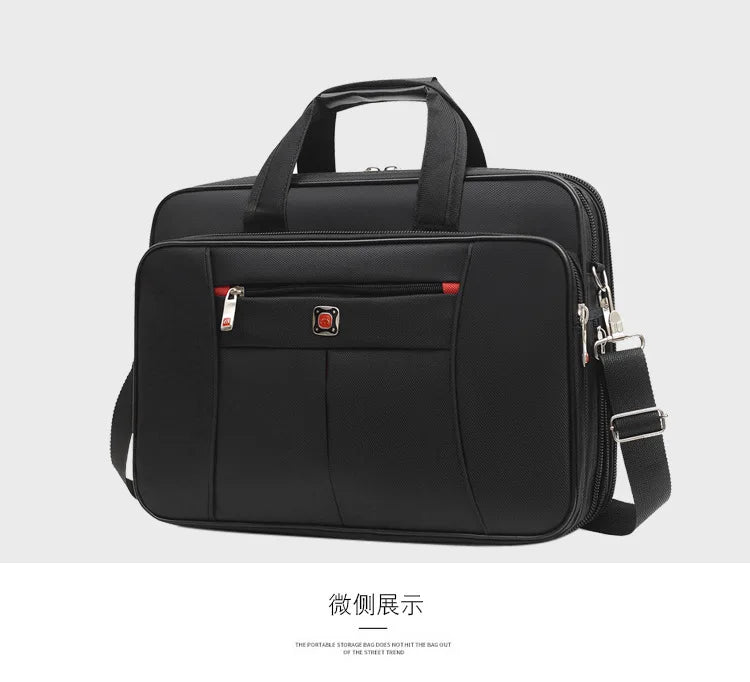 Simple Tote Men Business Briefcase Handbag For 15 Inch Laptop Bags Large Capacity Shoulder Bags Travel Notebook Messenger Bag