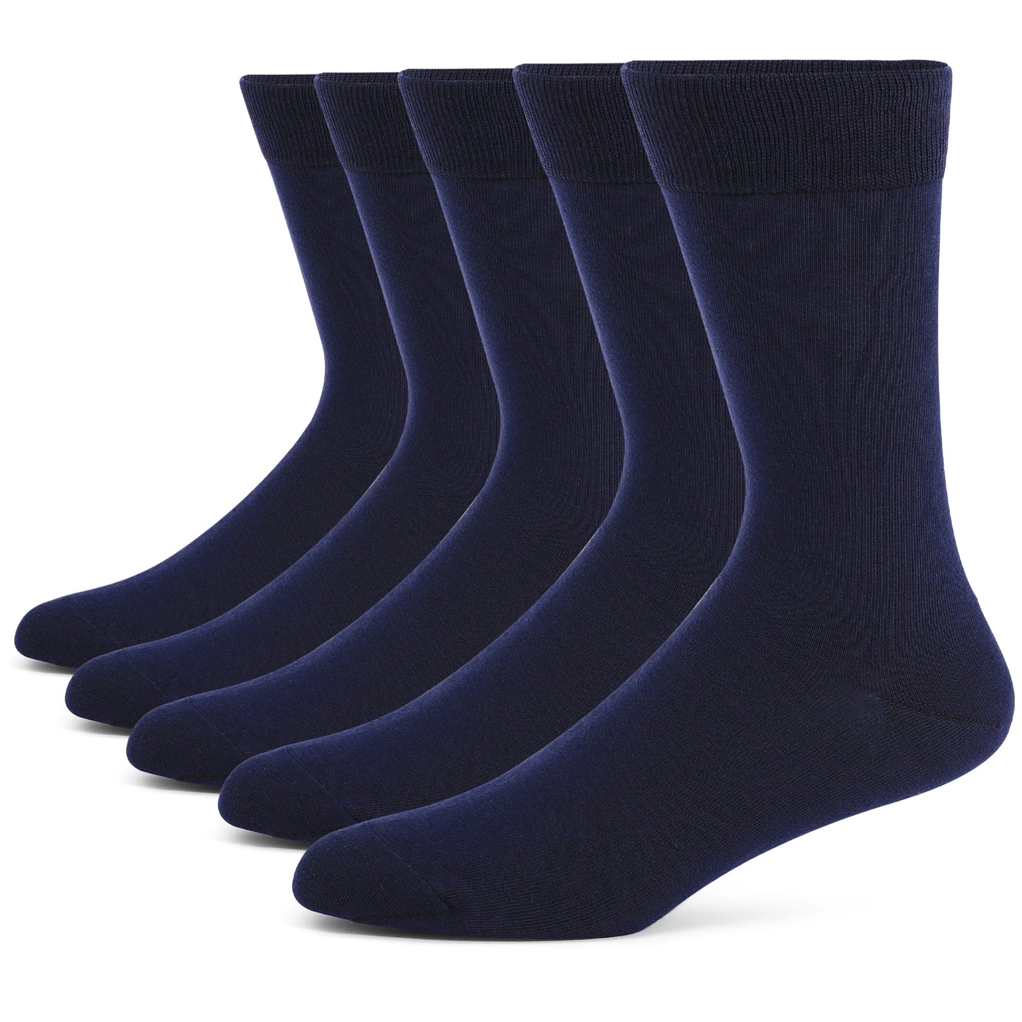 5 Pairs Mens Dress Socks Plus large Size，High Quality Combed Cotton Crew Socks，Black Cool Argyle Breathable Casual Socks for men