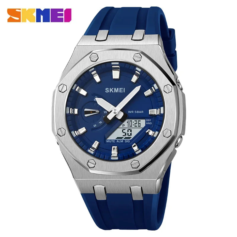 SKMEI 2243 Waterproof Night Glow Electronic Watch  Student Electronic Watch Multi functional Sports  Men's Watch