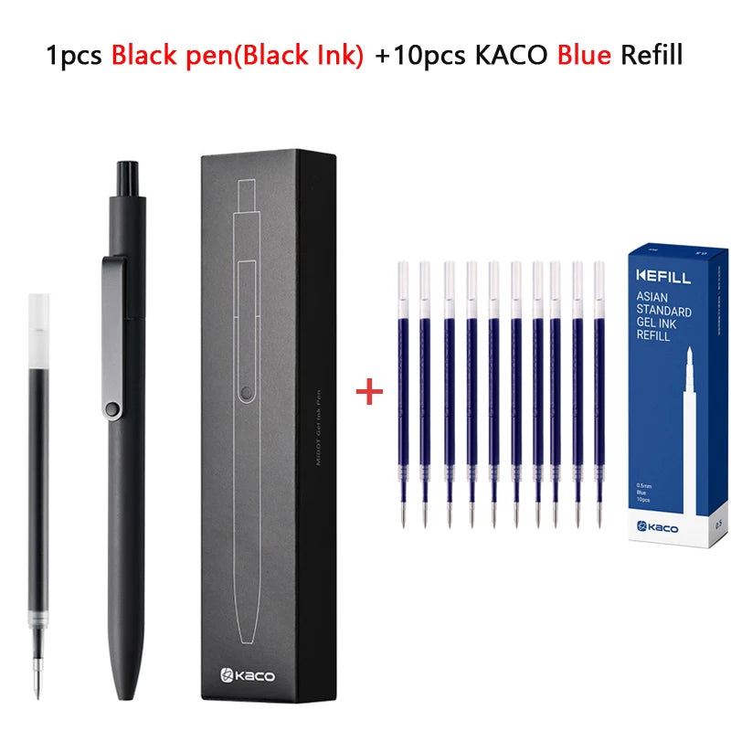 KACO 0.5mm MIDOT Gel Ink Pens, Quick-drying Press Smooth Writing Pen, High Volume for Taking Exams Grading Homework Doing Papers