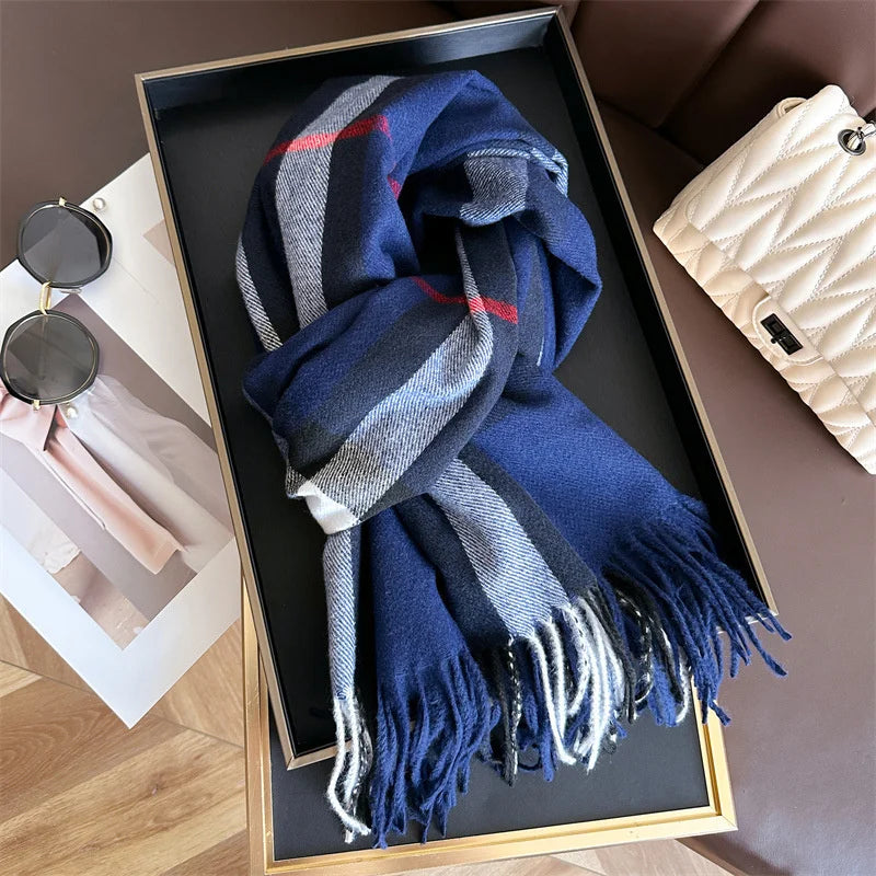 65*200cm Fashion Luxury Brand Women Scarf Cashmere Shawl Winter Warm Outdoor Pashmina Scarves Wrap Lady Decorate Neckerchief