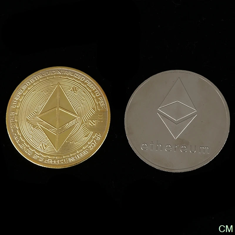 Creative Ethereum Coin Ethereum Art Collection Physical Commemorative Coin Collectibles