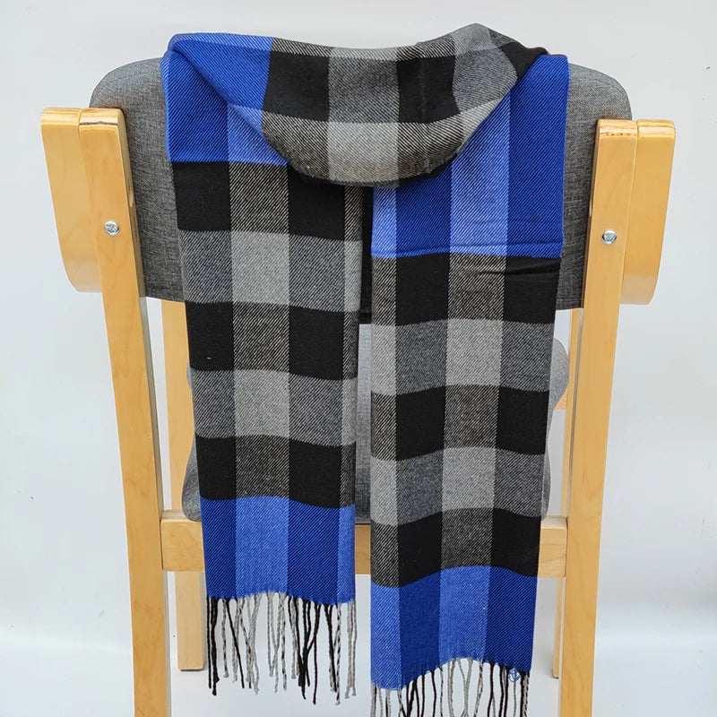 180*35cm Luxury Brand fashion classic lattice men soft scarf cashmere plaid scarves shawl UNISE wraps pashmina headband muffler