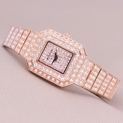 SALE!!! Discount Melissa Ceramic Crystal Rotating Rose Camellia Flower Women's Watch Fashion Luxury Girl Birthday Gift