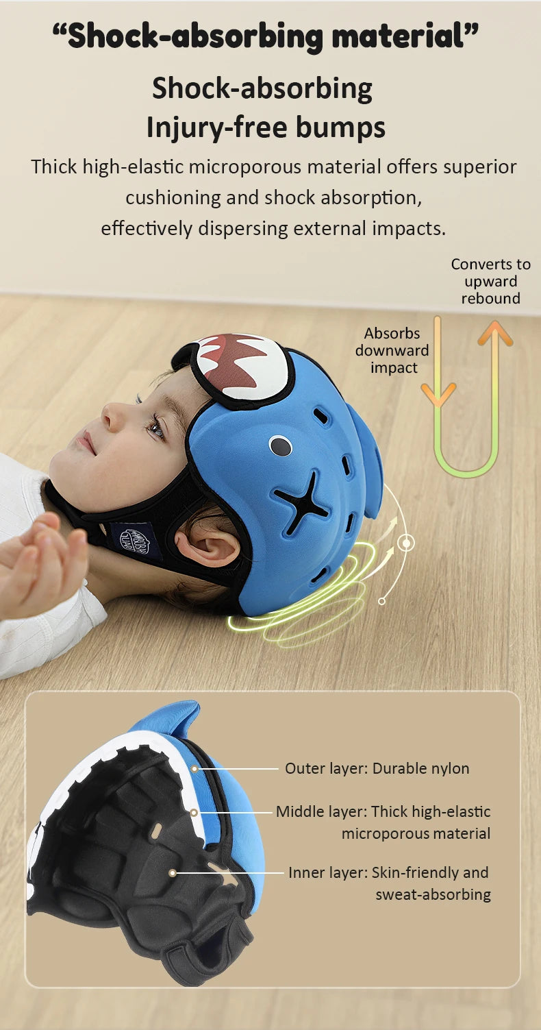 Mambobaby Safe Anti-Shock Baby Helmet Toddler Head Protector Headgear for Infant Learn Crawl, Walk Prevent Injury from Bump Fall