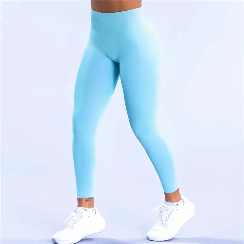 Seamless Women Sports Yoga Pants Low Impact Sports Leggings Tummy Control Squat Proof Gym Fitness Workout Scrunch Butt Tights