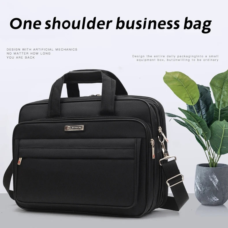 Simple Tote Men Business Briefcase Handbag For 15 Inch Laptop Bags Large Capacity Shoulder Bags Travel Notebook Messenger Bag