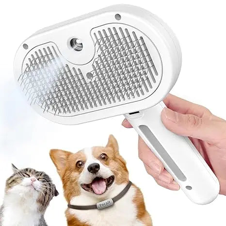 New Pet Spray Brush Hair Removal Comb Dog Cat Brush & Steam Self Cleaning Dog Steam Brush Hair Removal Comb Brushing Comb