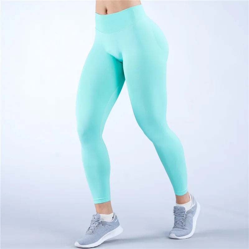 Seamless Women Sports Yoga Pants Low Impact Sports Leggings Tummy Control Squat Proof Gym Fitness Workout Scrunch Butt Tights