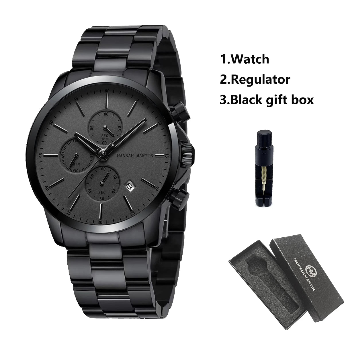 Top Men Watch Brand Business Style Stainless Steel Fashion Waterproof Sports Multifunctional Quartz Wristwatch Relogio Masculino